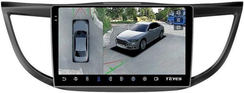 Магнитола для Honda CR-V 4 2012-2016 (большая рамка 10) - Teyes CC3-2K-360 на Android 10, 2K QLED, 6Гб+128Гб, CarPlay, 4G SIM-слот, 4 камеры в комплекте
