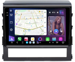 Магнитола для Toyota Land Cruiser 200 2015-2021 (без JBL) - FarCar XXL567/609M монитор 9.5" 2K QLED на Android 14, TS20, 8+256Гб, CarPlay, 4G SIM-слот