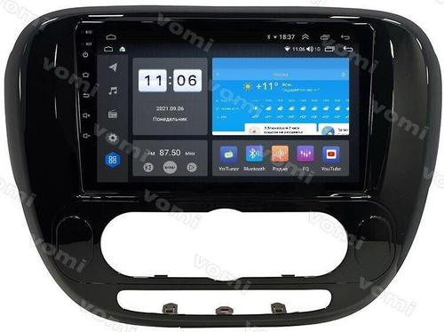 Магнитола для KIA Soul 2 2014-2019 (кондиционер, рамка глянцевая) - AK573R9-MTK-LTE Android 10, 8-ядер, 4-64Гб, SIM-слот