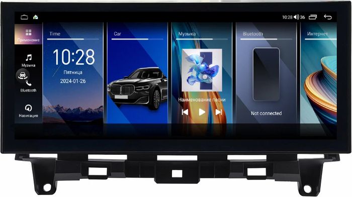 Магнитола для Honda Crosstour - Kuberg монитор 12.3" в стиле LEXUS на Android 12, 2К экран, Быстрая, CarPlay, 4G SIM-слот
