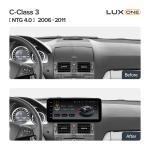 Магнитола для Mercedes-Benz C-класс W204 2007-2011 (NTG 4.0) - Teyes LUX ONE 360 монитор 12.3" 2K QLED на Android 10, Быстрая, CarPlay, 4G SIM-слот, 4 камеры в комплекте