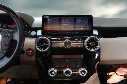 Магнитола для Land Rover Discovery 4 2009-2016 (Denso / Bosch) - Kuberg NH-R1209FW монитор 12.3" в стиле MERCEDES на Android 11, CarPlay, 4G SIM-слот