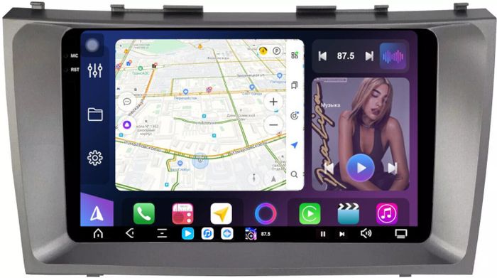 Магнитола для Toyota Camry 40 2006-2011 - FarCar XXL1171M монитор 9.5" 2K QLED на Android 14, TS20, 8+256Гб, CarPlay, 4G SIM-слот