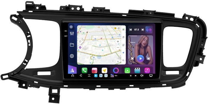 Магнитола для KIA Optima 3 TF 2013-2015 - FarCar GX9-7099F2 монитор 9.5" 2K QLED на Android 14, TS20, 6+128Гб, CarPlay, 4G SIM-слот
