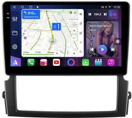Магнитола для KIA Sorento 2006-2011 - FarCar BM3063M монитор 9.5" QLED на Android 14, TS10, 4+32Гб, CarPlay, 4G SIM-слот