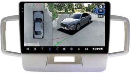 Магнитола для Honda Freed, Freed Spike 2008-2016 (планшет сверху) - Teyes CC3-2K-360 на Android 10, 2K QLED, 6Гб+128Гб, CarPlay, 4G SIM-слот, 4 камеры в комплекте