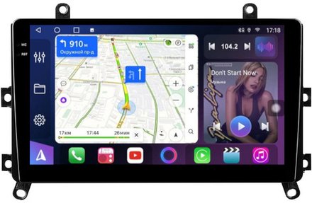 Магнитола для Toyota Highlander 4 U70 2019-2024+ (штатный экран 8") - FarCar BM9-7294 монитор 9.5" QLED на Android 14, TS10, 4+32Гб, CarPlay, 4G SIM-слот
