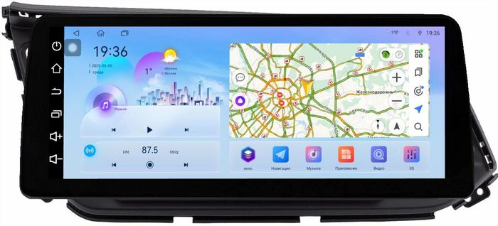 Магнитола для Hyundai Elantra 6 2018-2020 (штатная КЗВ) - FarCar монитор 12.3" 2K QLED на Android 14, Быстрая, CarPlay, 4G SIM-слот