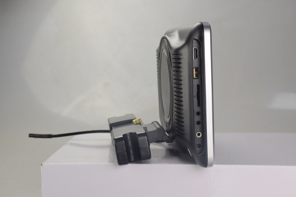 Монитор на подголовник - ERGO ER10VS с LCD монитор 10” (USB/SD/AV/HDMI/DVD) серебристый