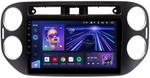 Магнитола для Volkswagen Tiguan 1 2011-2016 (аварийка прямоугольная, рамка чёрная) - Teyes CC3L на Android 10, CarPlay, 4G SIM-слот