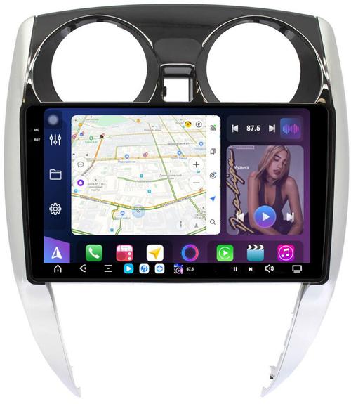 Магнитола для Nissan Note 2 2012-2021 - FarCar GX10-9522 монитор 10.36" 2K QLED на Android 14, TS20, 6+128Гб, CarPlay, 4G SIM-слот