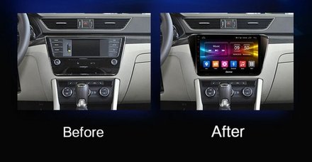 Магнитола для Skoda Superb 2015+ (без штатного усилителя) - Kuberg QLed, Android 13, TS20, CarPlay, SIM-слот