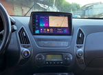 Магнитола для Hyundai iХ35, Tucson 2 2009-2015 (без штатного усилителя) - FarCar DX9-7051-9AB монитор 9.5" IPS на Android 13, 4+64Гб, CarPlay