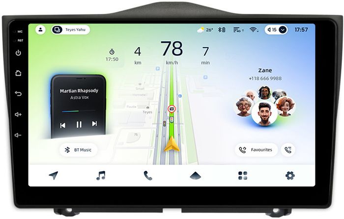 Магнитола для Lada Granta FL 2018+ - Teyes CC4L монитор 9" IPS на Android 14, Snapdragon 662, CarPlay, 4G SIM-слот