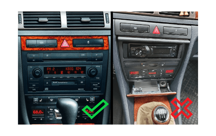 Комплект рамки с разъёмами 9" Audi A6 1997-2004 (C5, С6)