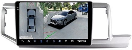 Магнитола для Honda Stepwgn 4 2009-2015 (правый руль) - Teyes CC3-2K-360 на Android 10, 2K QLED, 6Гб+128Гб, CarPlay, 4G SIM-слот, 4 камеры в комплекте