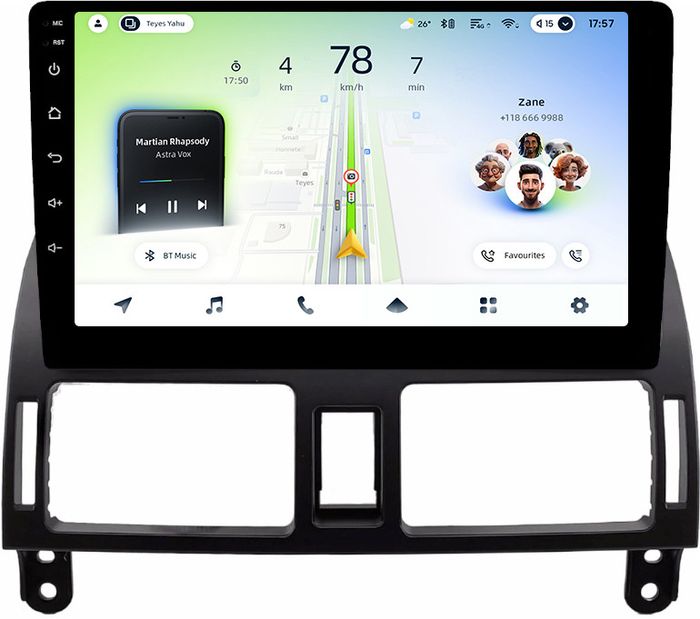 Магнитола для Toyota Avensis T250 2003-2009 (рамка наверх) - Teyes CC4L монитор 10.1" IPS, Android 14, Быстрая, Snapdragon 662, CarPlay, 4G SIM-слот