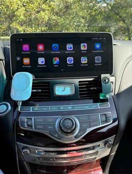 Магнитола для Infiniti Q70, M25, M37 (поддержка Bose и 360) - Kuberg HP-9100-LZ монитор 12.3" в стиле MERCEDES на Android 11, CarPlay, 4G SIM-слот