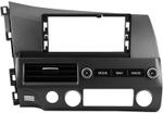 Магнитола для Honda Civic 8 4d 2005-2012 (левый руль, рамка LUX) - FarCar монитор 12.3" 2K QLED на Android 14, Быстрая, CarPlay, 4G SIM-слот