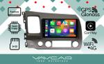 Магнитола для Honda Civic 2005-2012 (левый руль, рамка 9)- Vaycar VA20-0044 на Android 13, Быстрая, 4G SIM-слот