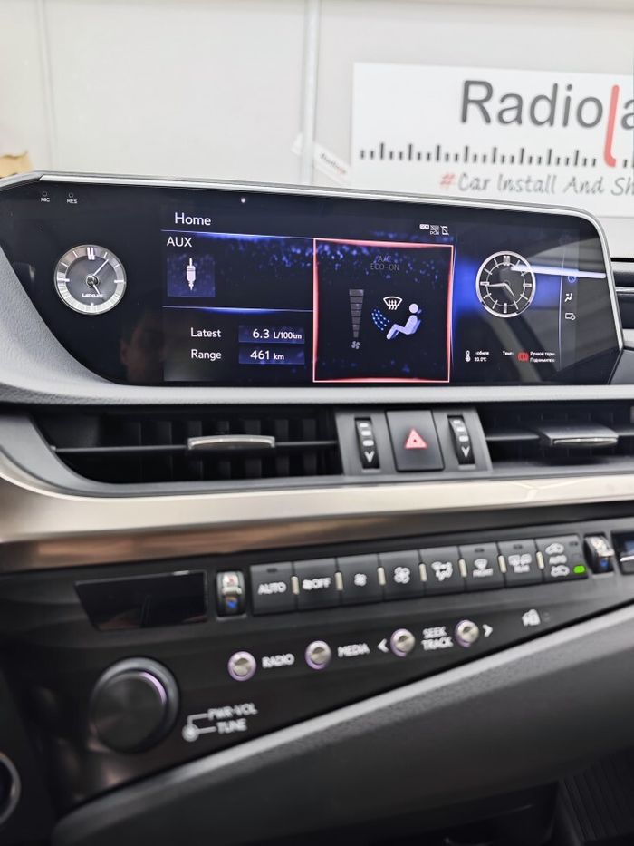 Магнитола для Lexus ES 2018-2021 (тачпад) - RDL-LEX-ES18 монитор 12.3" на Android 13, 8Гб+128Гб, CarPlay, 4G SIM-слот
