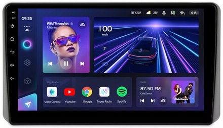 Магнитола для KIA Sportage 5 2021-2024+ (взамен 8", рамка-накладка под кожу) - Teyes CC3 Android 10, ТОП процессор, 4/32 Гб, CarPlay, SIM-слот