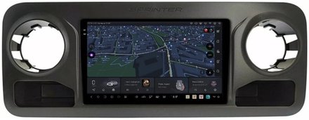 Магнитола для Mercedes-Benz Sprinter 2018-2024+ (top) - Kuberg SF-1021-1 QLed+2K, Android 13, UIS7870 (DUDU7), CarPlay, SIM-слот