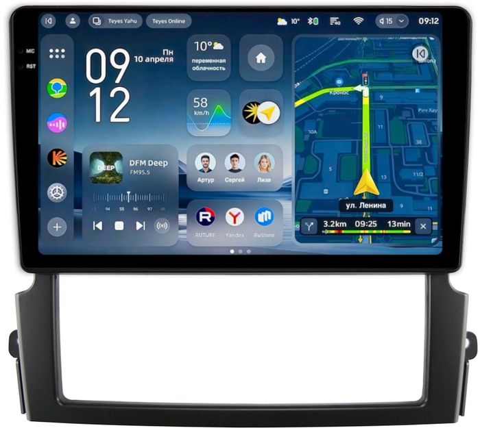 Магнитола для KIA Sorento 1 2006-2011 - Teyes CC4-PRO монитор 9.5" 2K QLED на Android 13, Snapdragon 778G, ИИ, CarPlay, DSP, 4G SIM-слот