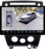 Магнитола для Hyundai Tucson 1 2004-2009 (рамка черная) - Teyes CC3-2K-360 монитор 13" 2K QLED на Android 10, 6Гб+128Гб, CarPlay, 4G SIM-слот, 4 камеры в комплекте
