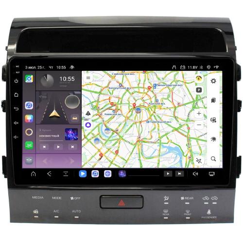 Магнитола для Toyota Land Cruiser 200 2007-2015 (рамка 10, климат на ШГУ) - Kuberg OL-1620-2-ABC QLed, Android 13, TS20, CarPlay, SIM-слот