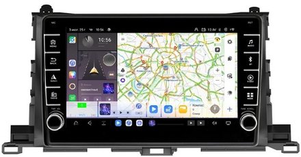 Магнитола для Toyota Highlander 3 2014-2020 - Kuberg OL-1601 (кнопки и крутилки) Android 13, TS20, 6+128Гб, CarPlay, 4G SIM-слот