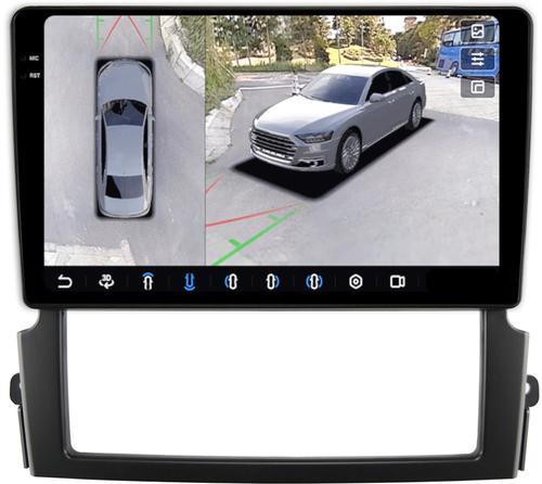 Магнитола для KIA Sorento 1 2006-2011 - FarCar BX3063M-360 монитор 9.5" 2K QLED на Android 13, 6Гб+128Гб, CarPlay, 4G SIM-слот, 4 камеры в комплекте