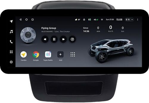 Магнитола для KIA Sorento 2 XM 2012-2016 (климат на ШГУ, рамка большая) - Teyes LUX ONE ROUND монитор 12.3" 2K QLED на Android 10, CarPlay, 4G SIM-слот