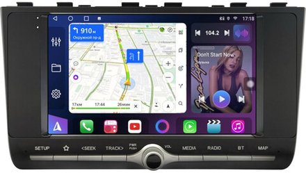 Магнитола для Hyundai Creta 2 2021-2022, Solaris HC 2024+ (BOSE и/или 360, рамка с крутилкой) - FarCar XXL9-8104F2B монитор 9.5" 2K QLED на Android 14, TS20, 8+256Гб, CarPlay, 4G SIM-слот