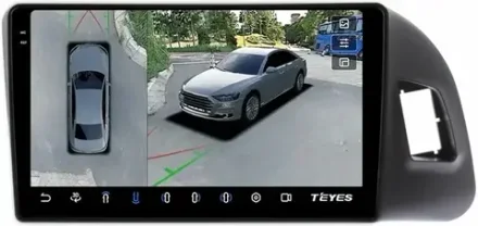 Магнитола для Audi Q5 8R 2008-2016 с джойстиком MMI - Teyes CC3-2K-360 монитор 9.5" 2K QLED на Android 10, 6Гб+128Гб, CarPlay, 4G SIM-слот, 4 камеры в комплекте