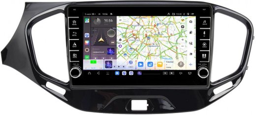 Магнитола для Lada Vesta 2015-2022, Vesta Cross - Kuberg OL-9061 (кнопки и крутилки) Android 13, TS20, 6+128Гб, CarPlay, 4G SIM-слот