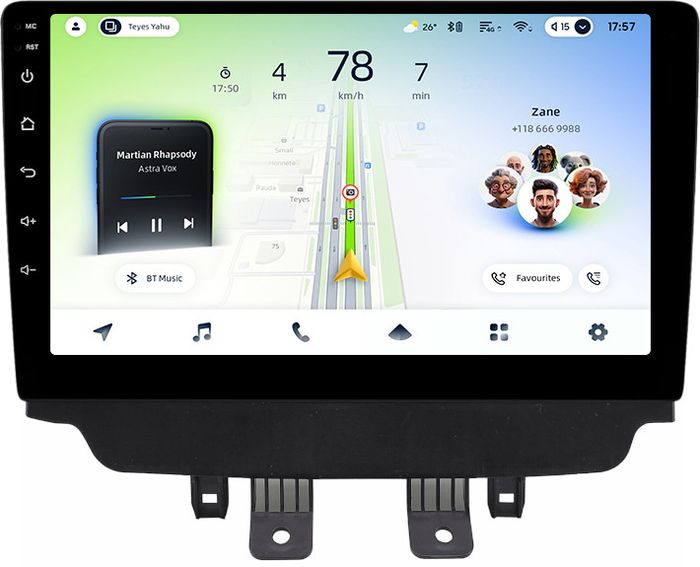 Магнитола для Mazda CX-3 2014-2023 (ШГУ цветной) - Teyes CC4L-DTS монитор 10.1" IPS, Android 14, Быстрая, Snapdragon 662, CarPlay, 4G SIM-слот
