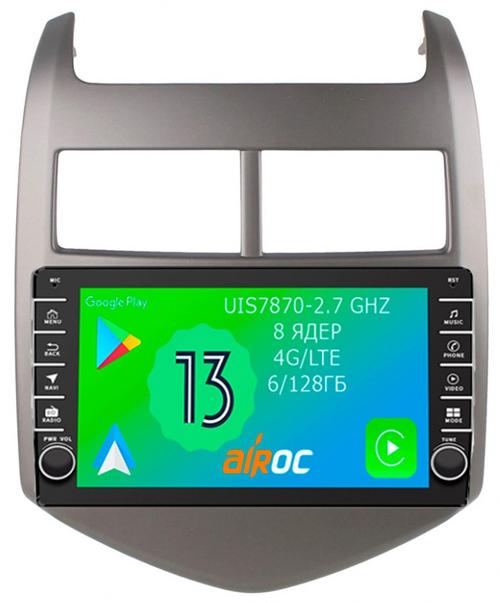 Магнитола для Chevrolet Aveo 2012-2015 - Airoc AB-1310 (кнопки и крутилки), Android 13, TS20, 6/128Гб, SIM-слот, CarPlay
