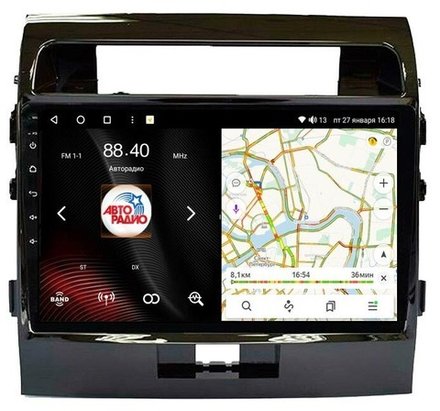 Магнитола для Toyota Land Cruiser 200 2007-2015 (экран климата внизу) - Vaycar VA77-0381 на Android 13, 8-ядер, 4G SIM-слот