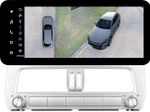 Магнитола для Toyota Land Cruiser Prado 150 2017-2019 - Teyes LUX ONE 360 монитор 12.3" 2K QLED на Android 10, ТОП процессор, CarPlay, 4G SIM-слот, 6/128 ГБ, 4 камеры в комплекте