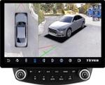 Магнитола для Honda Accord 7 2003-2008 (рамка вниз) - Teyes CC3-2K-360 монитор 13" 2K QLED на Android 10, Быстрая, CarPlay, 4G SIM-слот, 4 камеры в комплекте