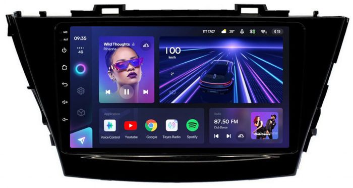 Магнитола для Toyota Prius Alpha 40 2014-2021 (правый руль) - Teyes CC3 на Android 10, QLED, ТОП процессор, 4Гб+32Гб, CarPlay, 4G SIM-слот