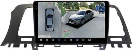 Магнитола для Nissan Murano Z51 2008-2015 - FarCar BX9-360-9651 монитор 9.5" 2K QLED на Android 13, 6Гб+128Гб, CarPlay, 4G SIM-слот, 4 камеры в комплекте