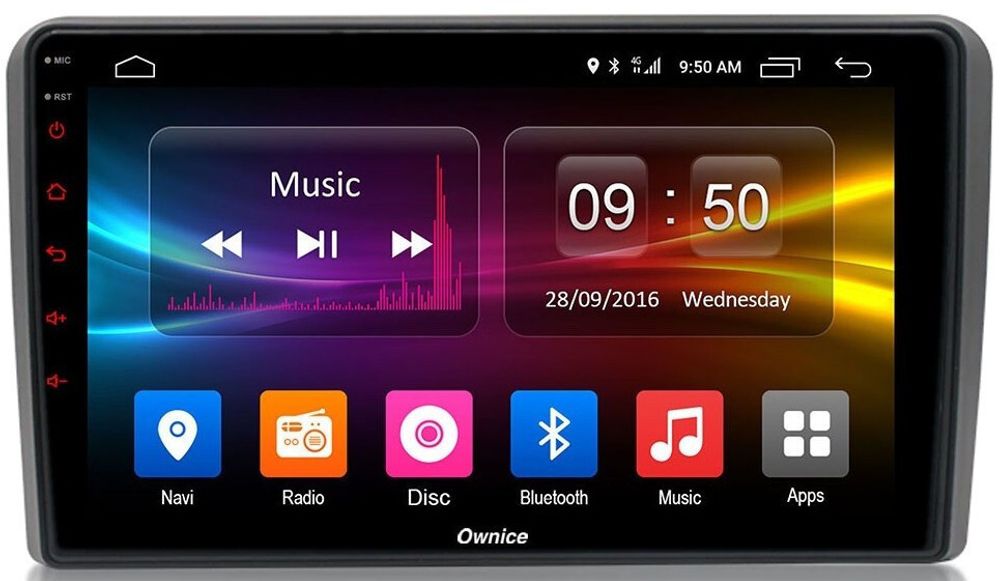 Магнитола для AUDI A3 2003-2012 - Kuberg OL-9968 QLed, Android 12, TS10, CarPlay, 4G SIM-слот