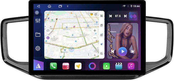 Магнитола для Volkswagen Amarok 1 2016-2020 - FarCar BX877 монитор 13" 2K QLED на Android 13, Быстрая, CarPlay, 4G SIM-слот