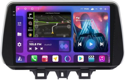 Магнитола для Hyundai Tucson 3 2018-2021 - FarCar BM1135M-2K монитор 9.5" 2K QLED на Android 14, TS10, 4+32Гб, CarPlay, 4G SIM-слот