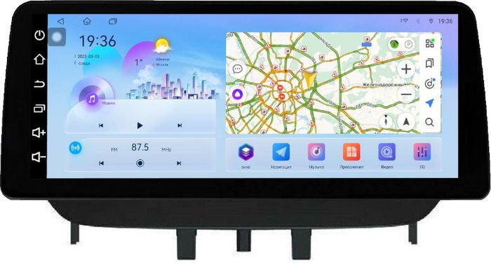 Магнитола для Renault Fluence, Megane 2009-2017 - FarCar монитор 12.3" 2K QLED на Android 14, Быстрая, CarPlay, 4G SIM-слот