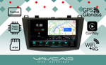 Магнитола для Mazda 3 2009-2013 - Vaycar VA41-0034-2K на Android 13, 8-ядер, 2K QLED, ТОП процессор, CarPlay, 4G SIM-слот