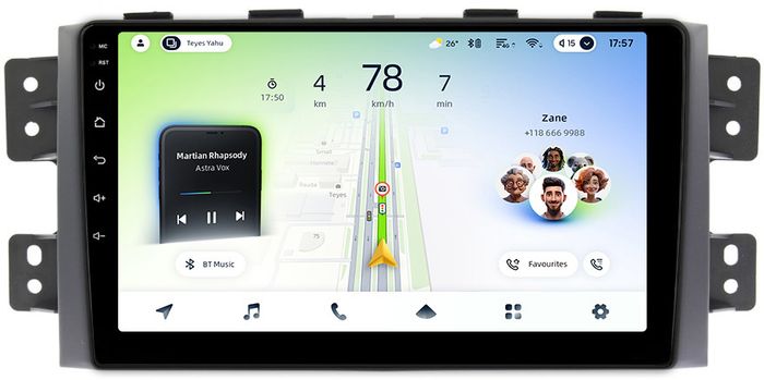 Магнитола для KIA Mohave 1 2008-2017 - Teyes CC4L монитор 9" IPS на Android 14, Snapdragon 662, CarPlay, 4G SIM-слот