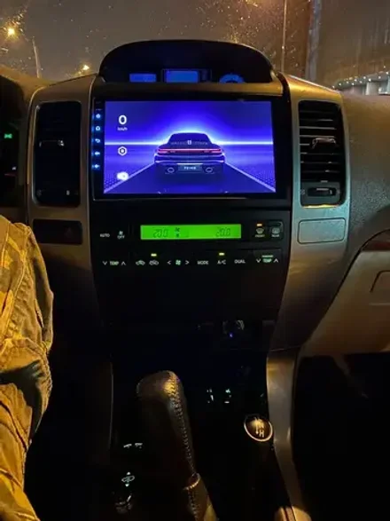 Магнитола для Toyota Land Cruiser Prado 120, Lexus GX470 (экран климата внизу) - Vaycar VA77-0456 на Android 13, 8-ядер, 4G SIM-слот